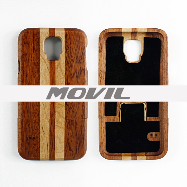 NP-2386 Funda de auténtica madera de bambú para Samsung Galaxy S5-0